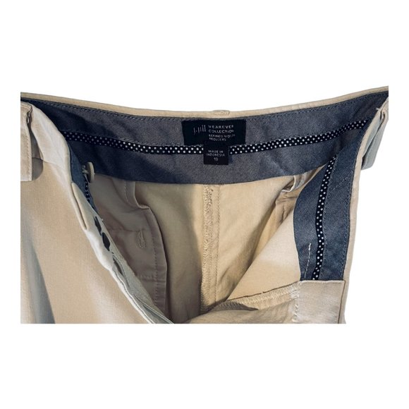 J Jill Wearever Refined Woven Trousers Khaki - Size 18 - EUC - Picture 9 of 10